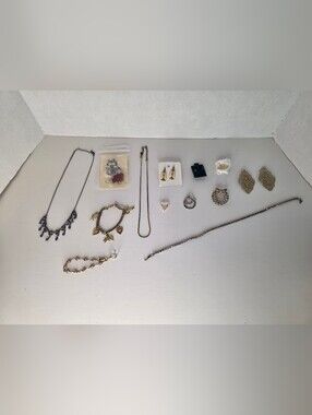 Lot of Costume Jewelry Bracelets, Necklaces, Earrings, Pins